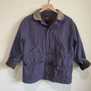 Vintage Gap Chore Coat Mens XL Canvas Field Barn Jacket Lined Blue Gorpcore